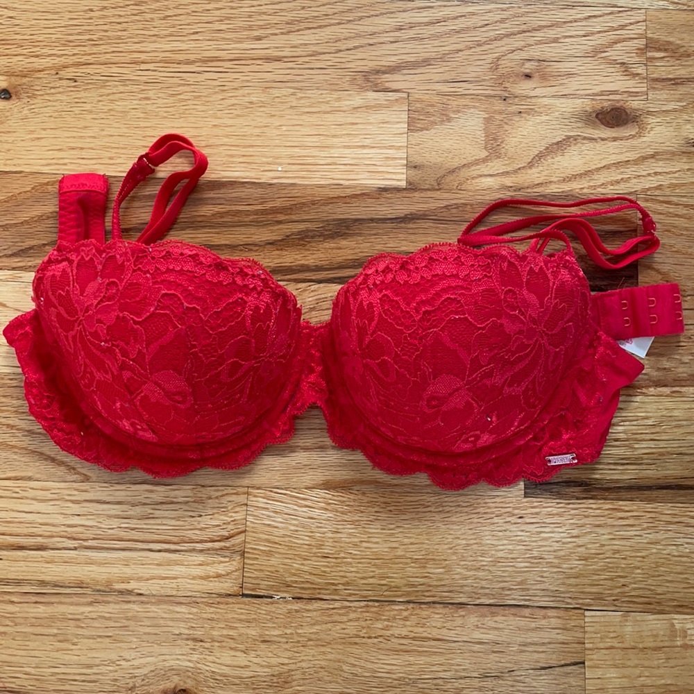 PINK VS Red Lace Bra